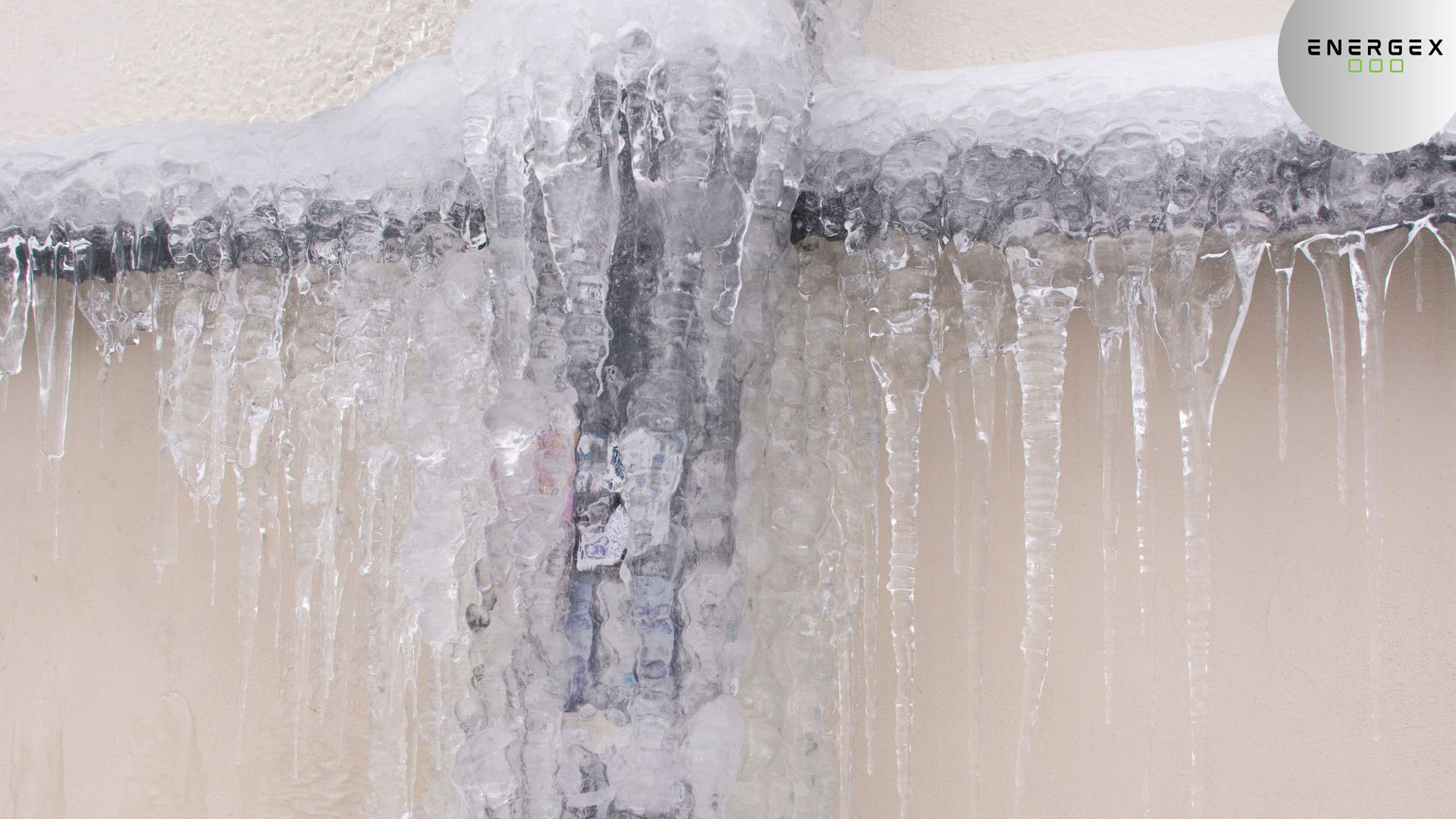 condensate pipe and identifying frozen sections